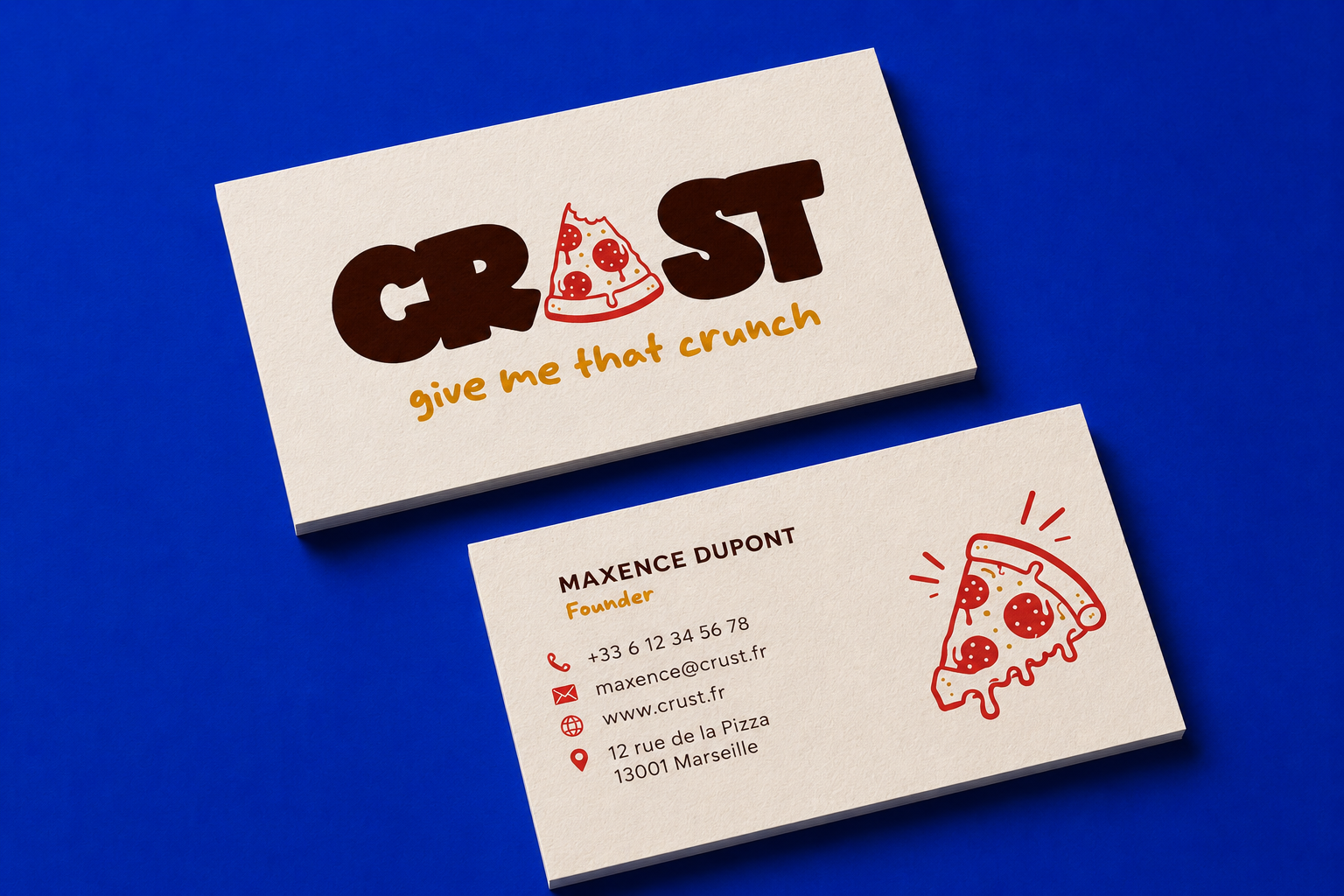 Packaging de la marque CRUST