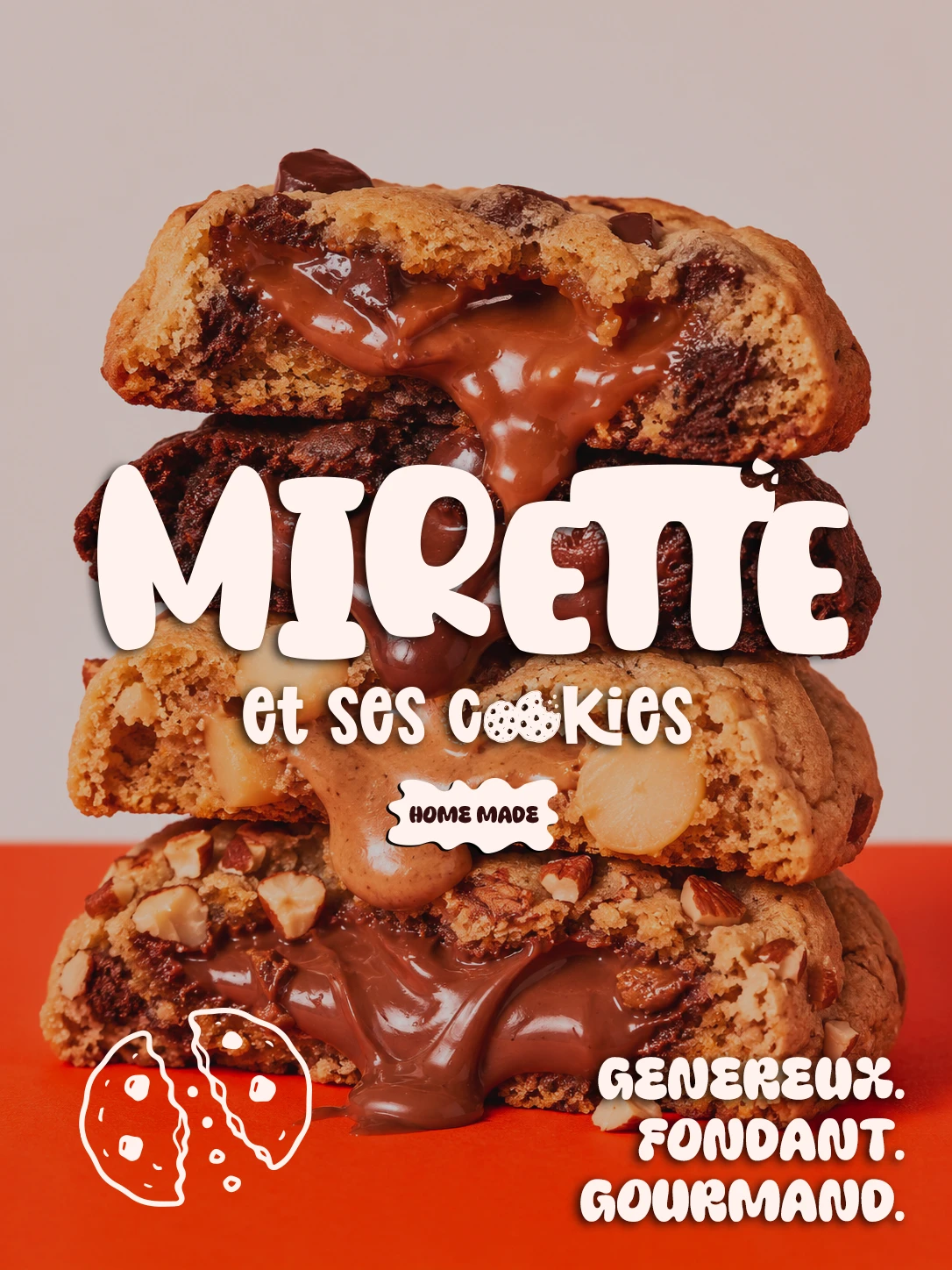 Identité visuelle Les Cookies de Mirette